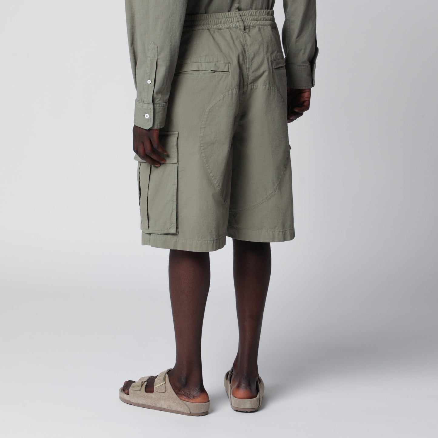 Dsquared2 D2 Cargo Ripstop Cotton Cargo Shorts In Oak Men DSQUARED2
