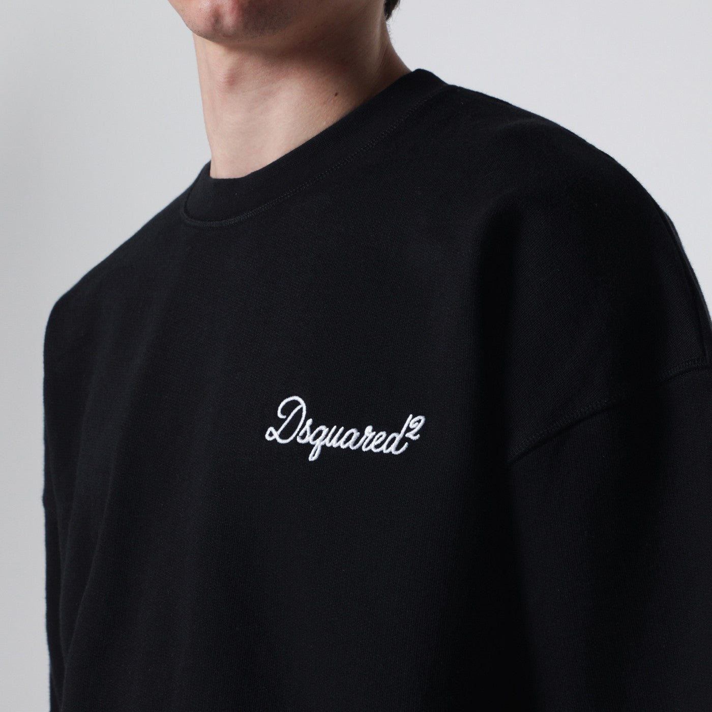 Dsquared2 Black Relaxed-Fit Sweatshirt With Logo Men DSQUARED2