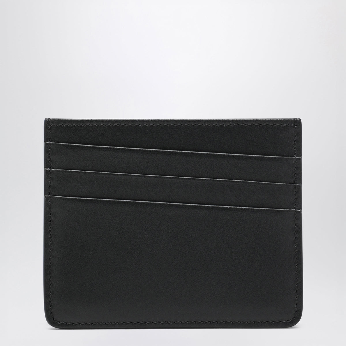 Maison Margiela Four Stitches Card Holder In Black Calf Leather Men MAISON MARGIELA