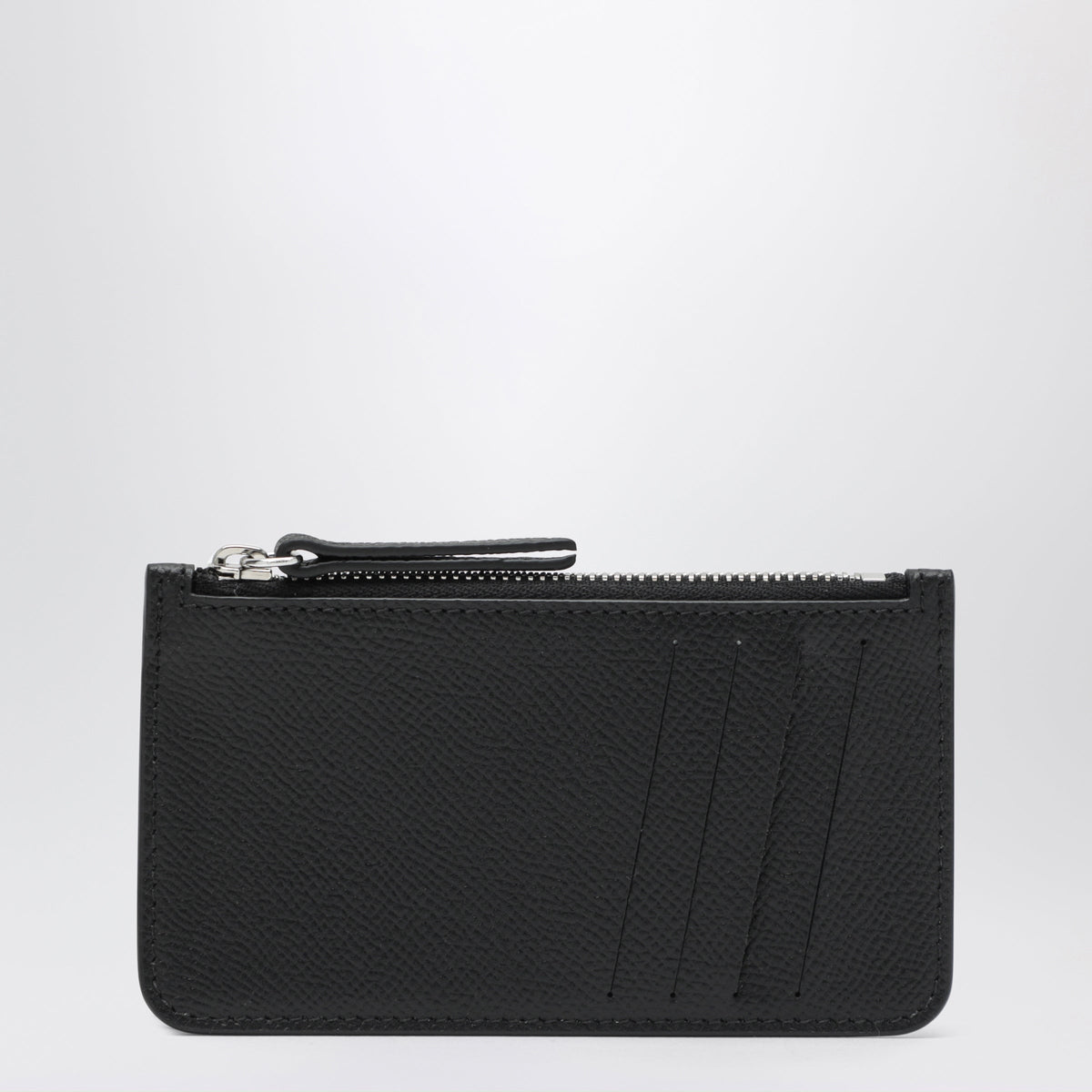 Maison Margiela Black Four Stitches Zippered Card Holder Men