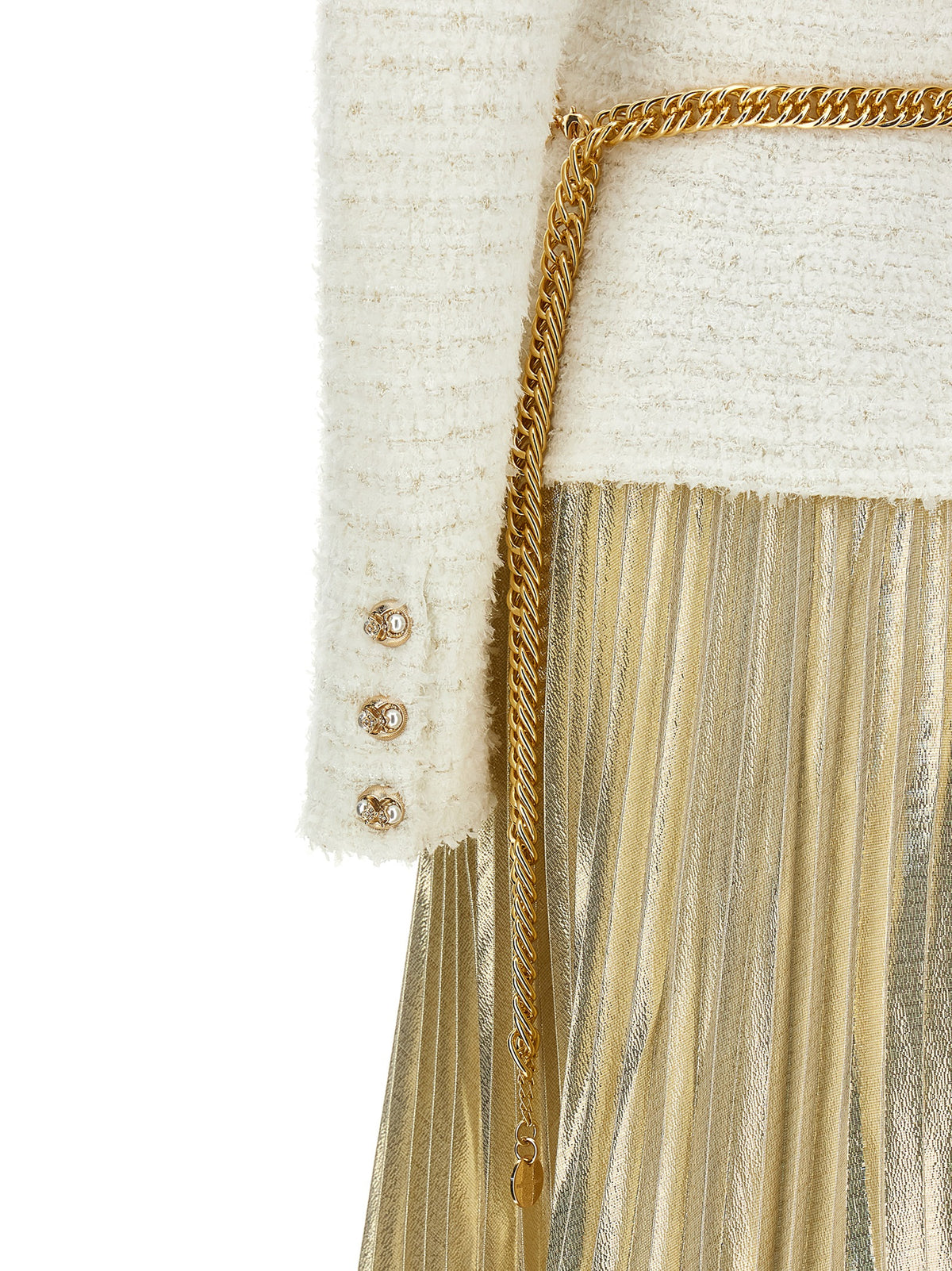 Self Portrait Women Long Pleated Skirt Dress SELF-PORTRAIT