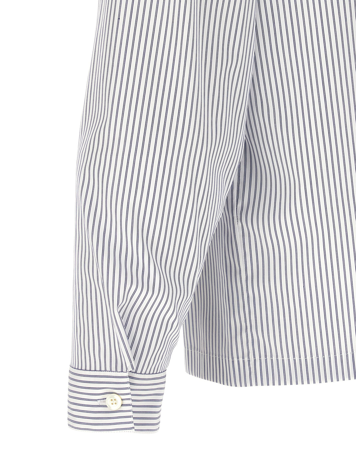 Prada Men Zip Striped Shirt PRADA