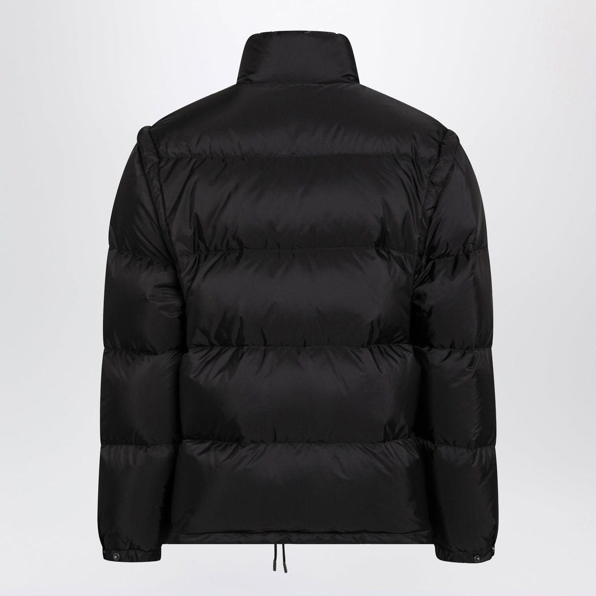 Prada Black Convertible Re-Nylon Down Jacket Men PRADA