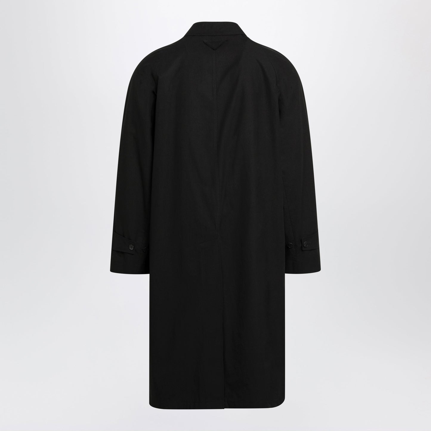 Prada Black Cotton Overcoat Men PRADA
