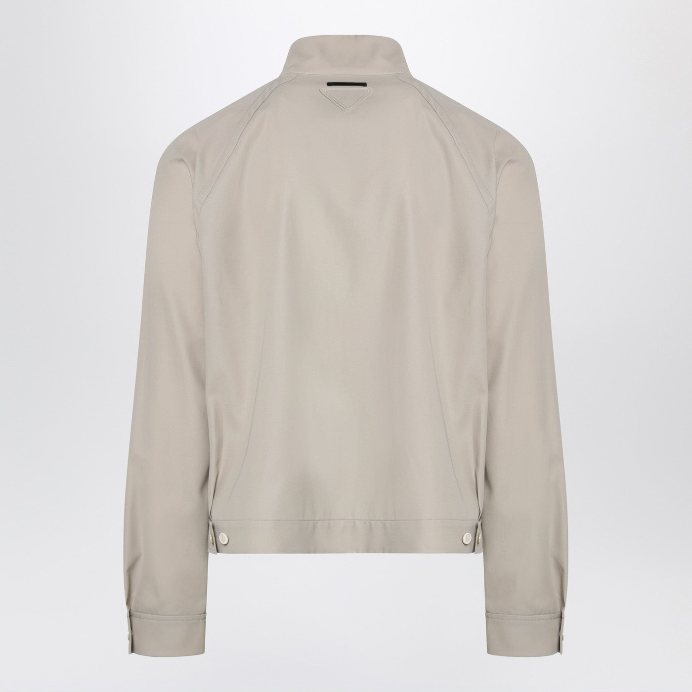 Prada Sand-Colored Cotton Zip-Up Jacket Men PRADA