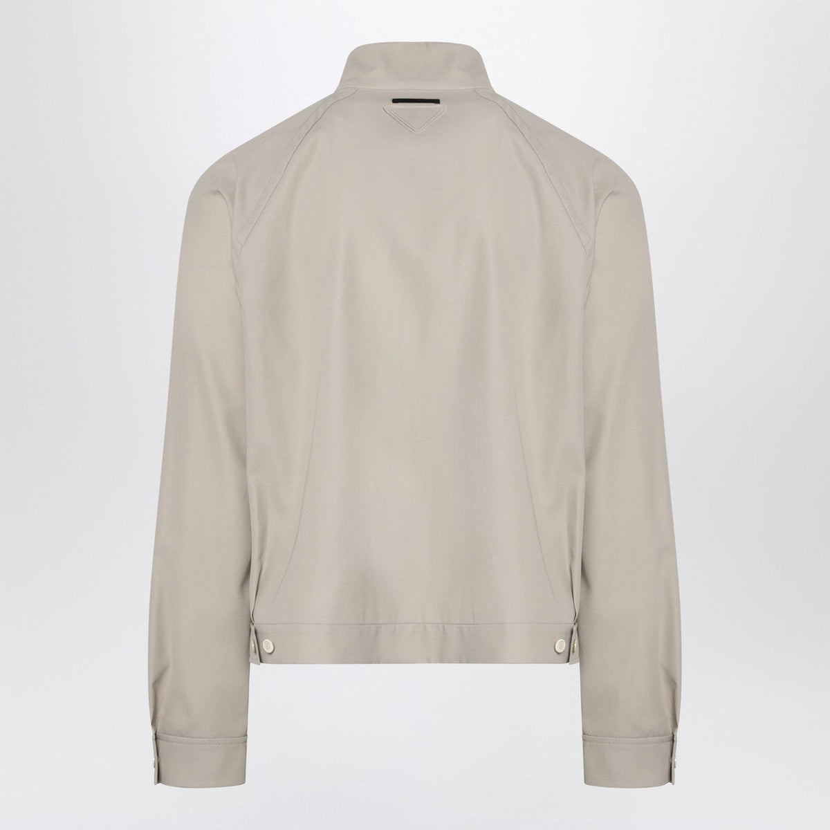 Prada Sand-Colored Cotton Zip-Up Jacket Men PRADA