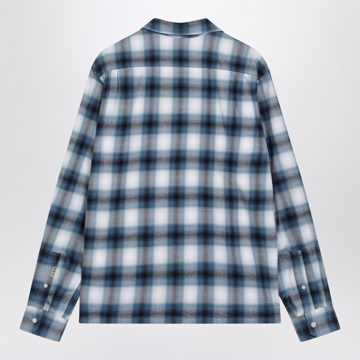 Jw Anderson Blue Gradient Check Shirt Men J.W. ANDERSON