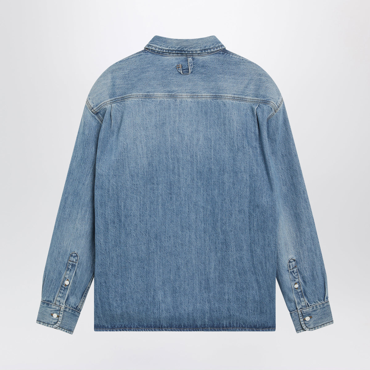 Jacquemus Simon Blue De-Nã®Mes Denim Shirt Men JACQUEMUS