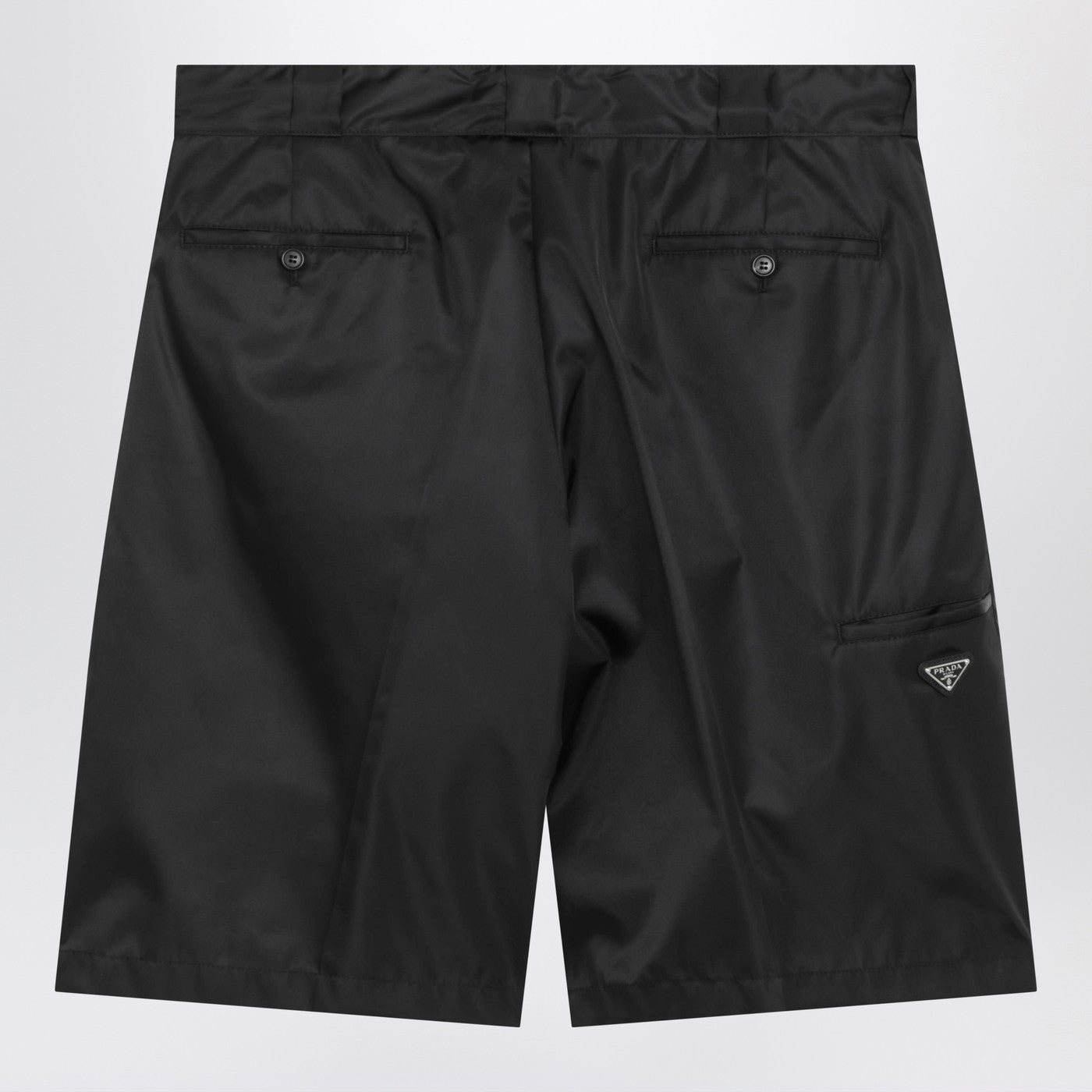 Prada Black Re-Nylon Bermuda Shorts Men PRADA