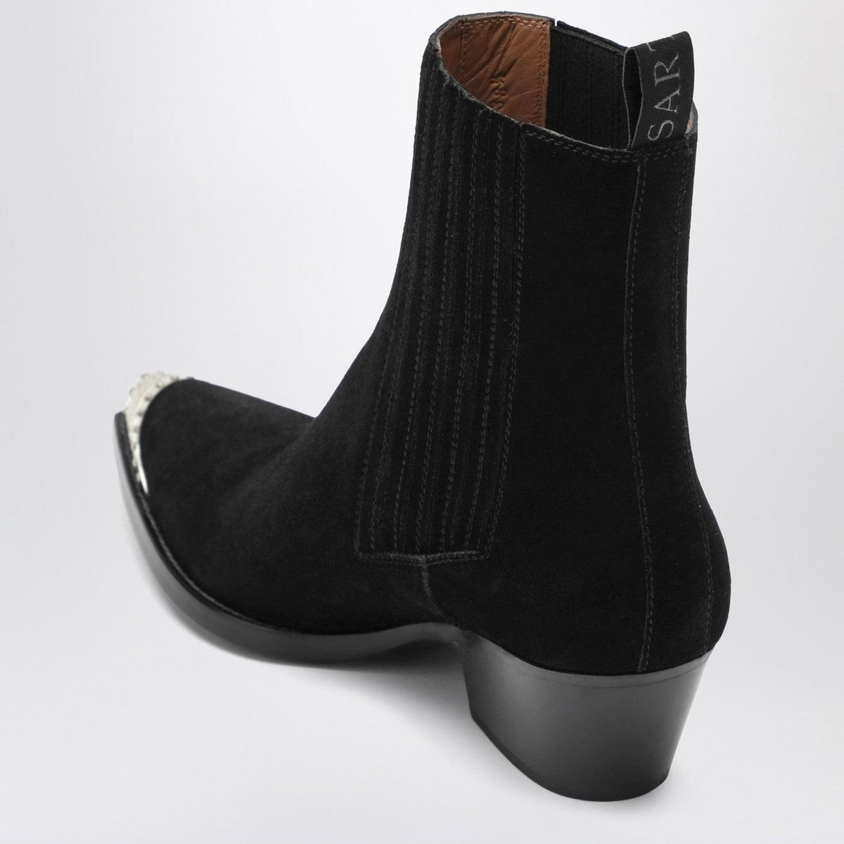 Sartore Black Suede Wax Ankle Boot Women Sartore