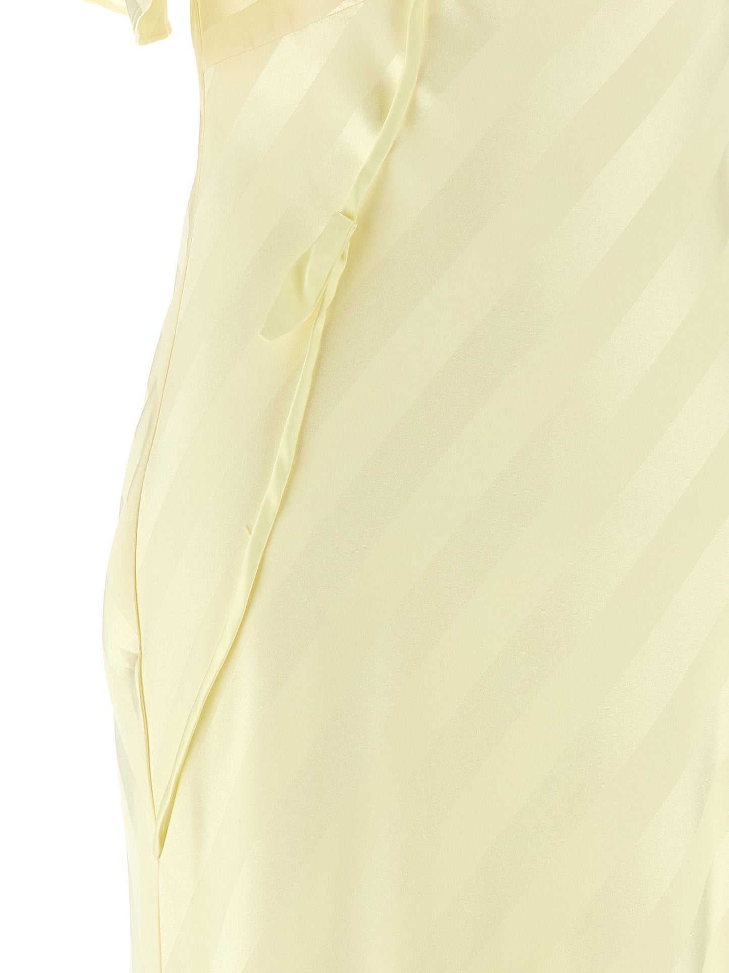 Self Portrait Women 'Satin Striped' Long Dress SELF-PORTRAIT