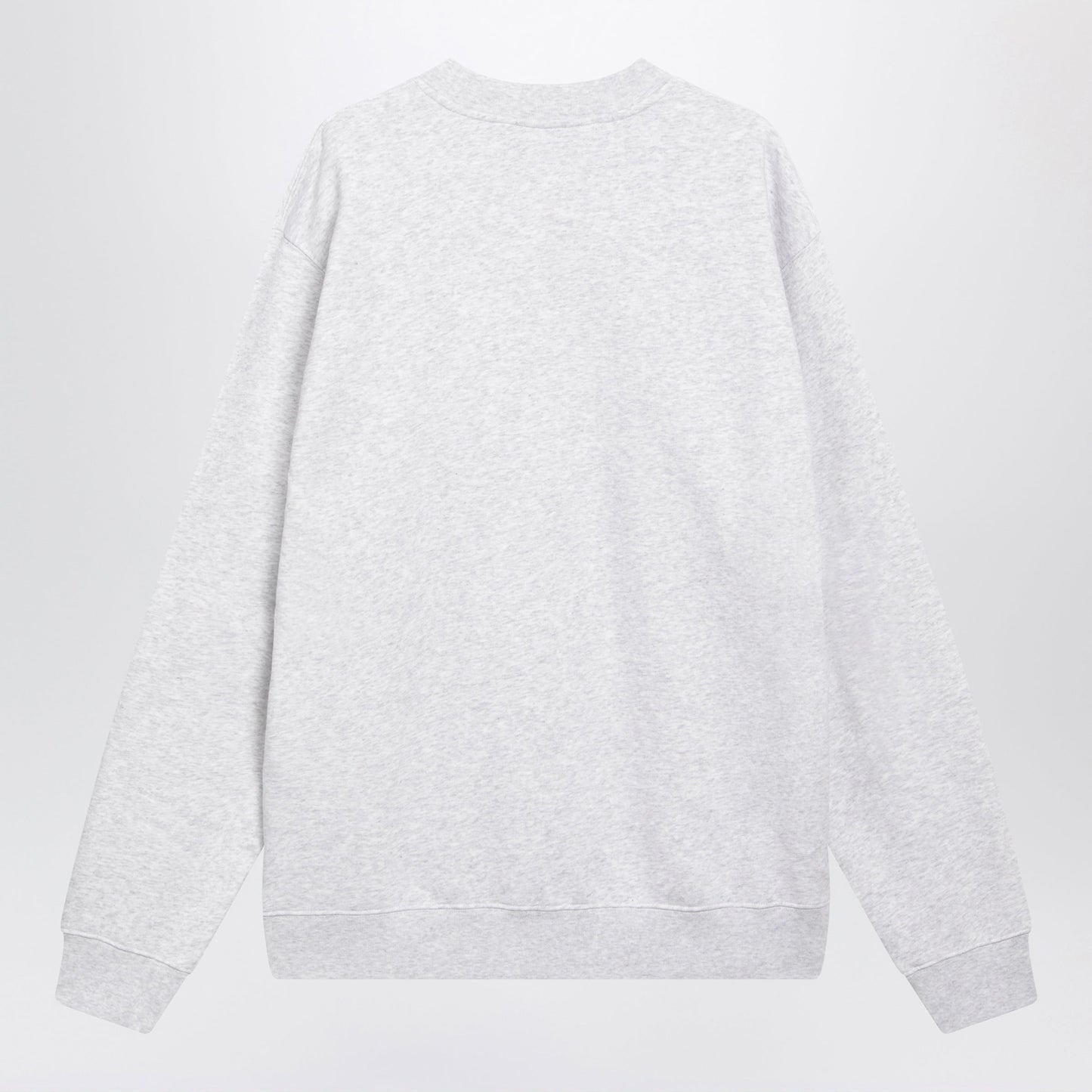 Jacquemus Grey Crewneck Sweatshirt With Grosgrain Logo Men JACQUEMUS