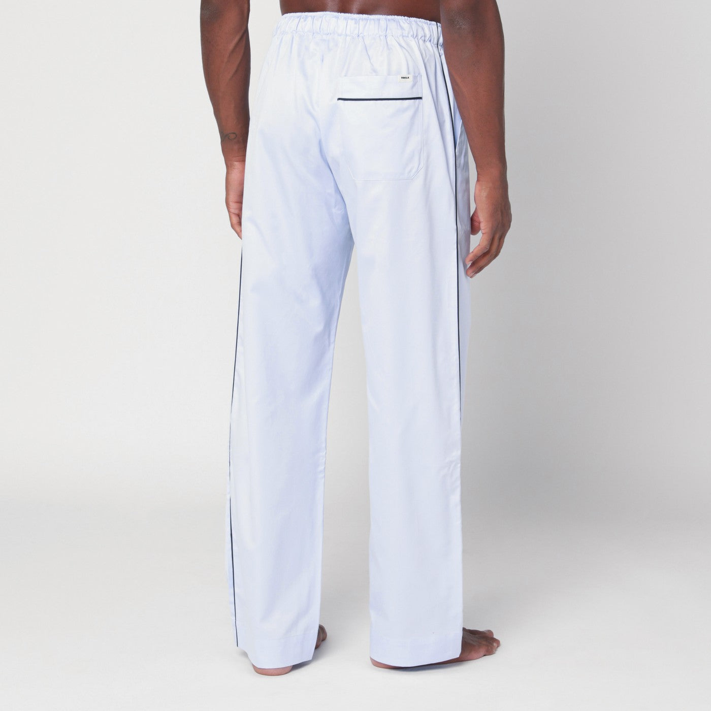 Tekla Light Blue Pyjama Trousers Men Tekla