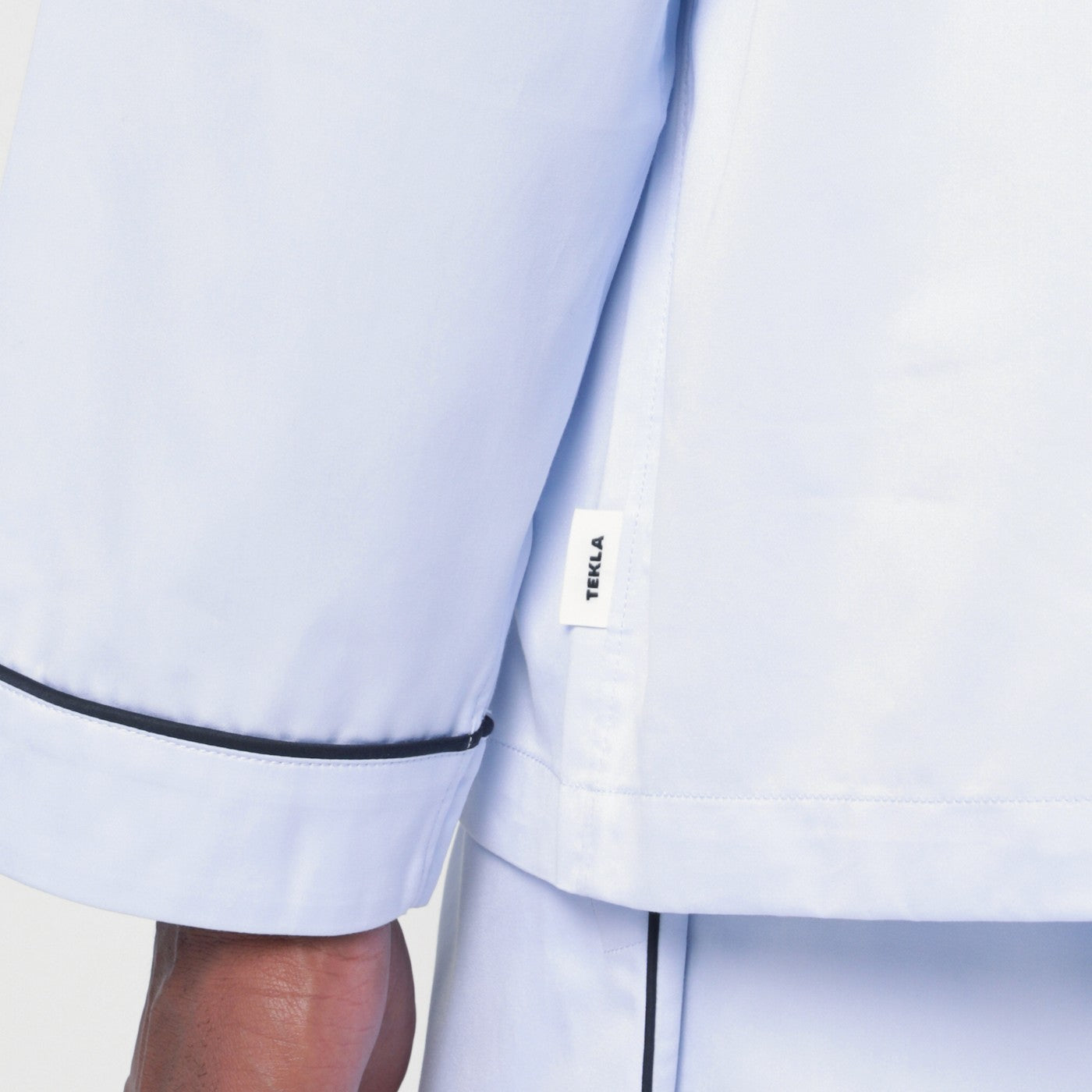 Tekla Light Blue Pyjama Shirt Men Tekla