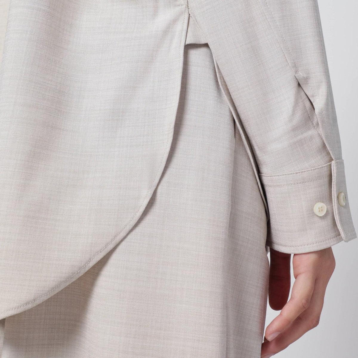The Andamane Trousers In Ivory Melange Women THE ANDAMANE