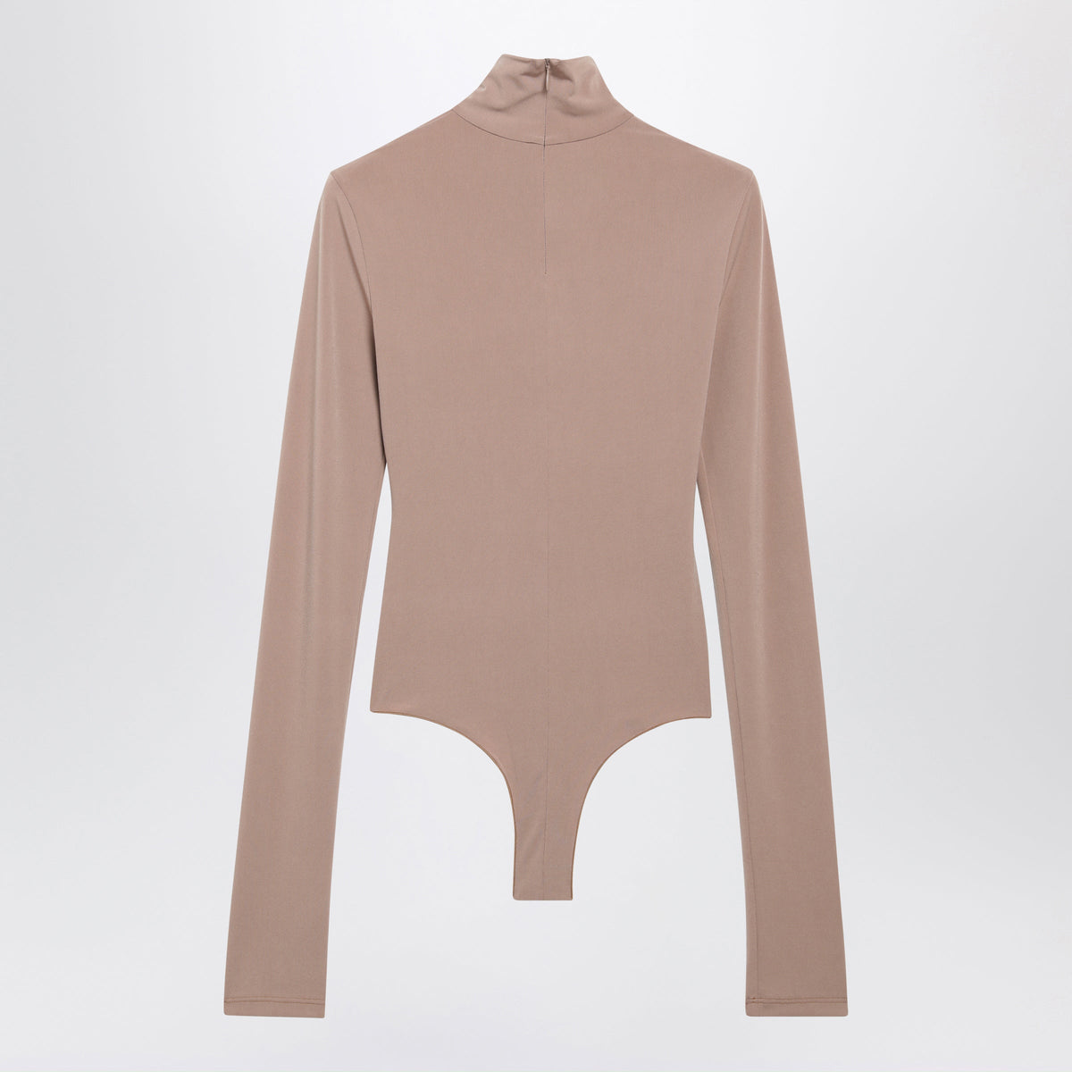 The Andamane Blush Pink Turtleneck Bodysuit In Stretch Jersey Women THE ANDAMANE