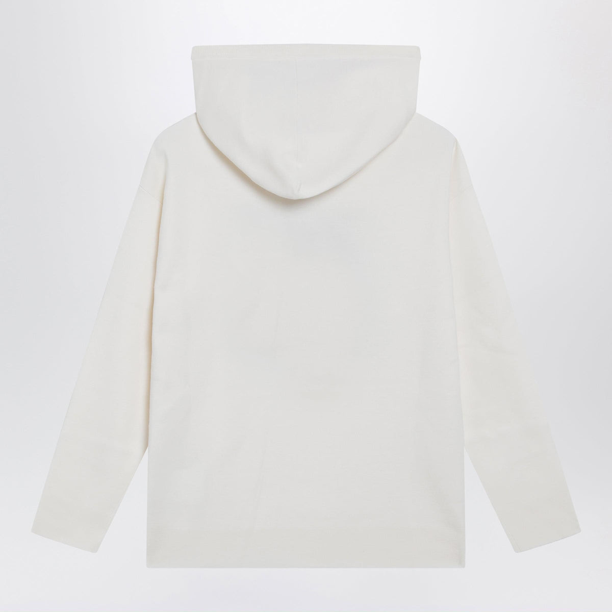 Max Mara Taddeo Hooded Virgin Wool Sweater In White Women MAX MARA