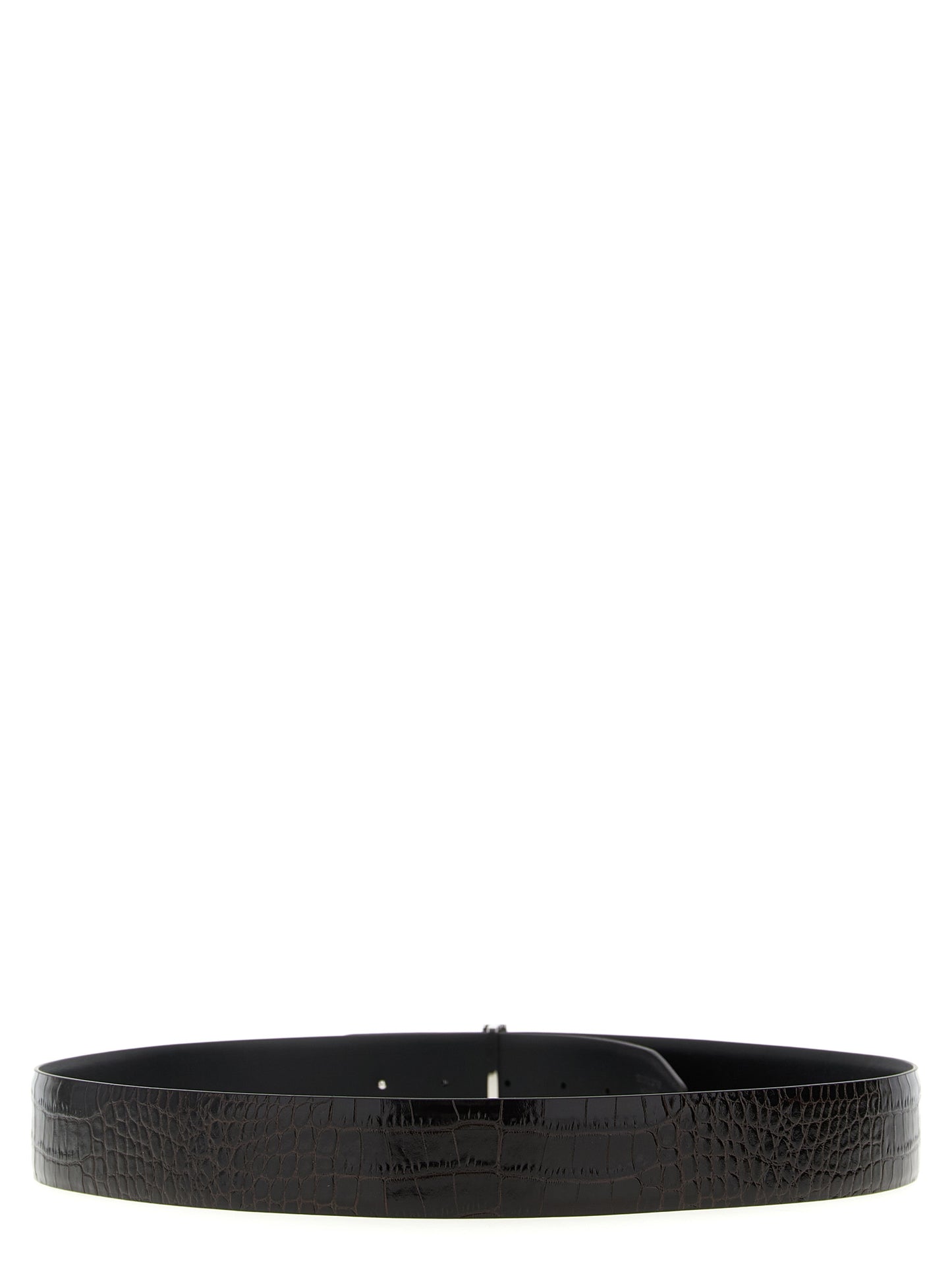 Tom Ford Men Reversible Crocodile Leather Belt TOM FORD