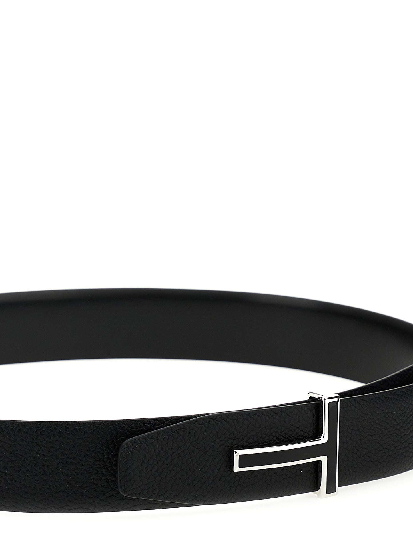 Tom Ford Men Logo Leather Belt TOM FORD