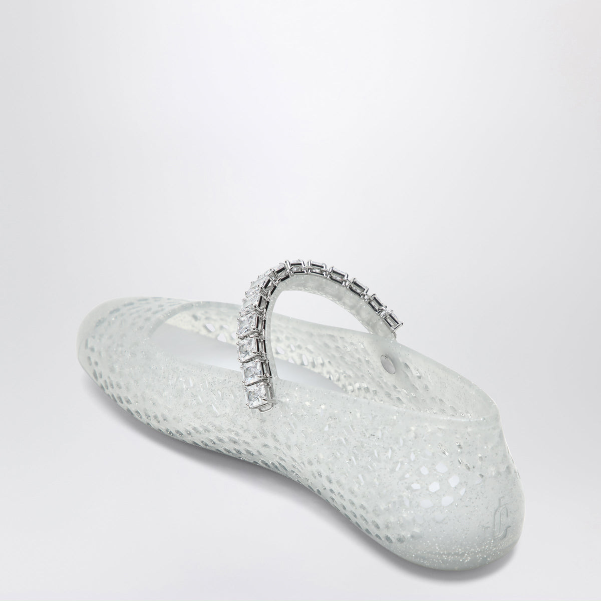 Jimmy Choo The Jelly Transparent Ballet Flats With Crystals Women JIMMY CHOO