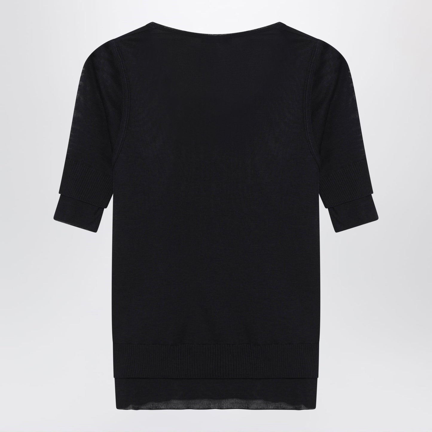 Lemaire Midnight Blue Trompe-L'oeil Top In Viscose And Silk Women LEMAIRE