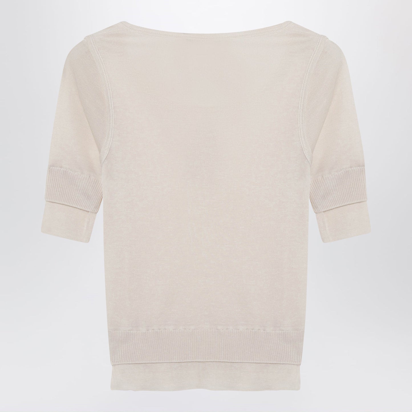 Lemaire Light Beige Trompe-L'oeil Top In Viscose And Silk Women LEMAIRE