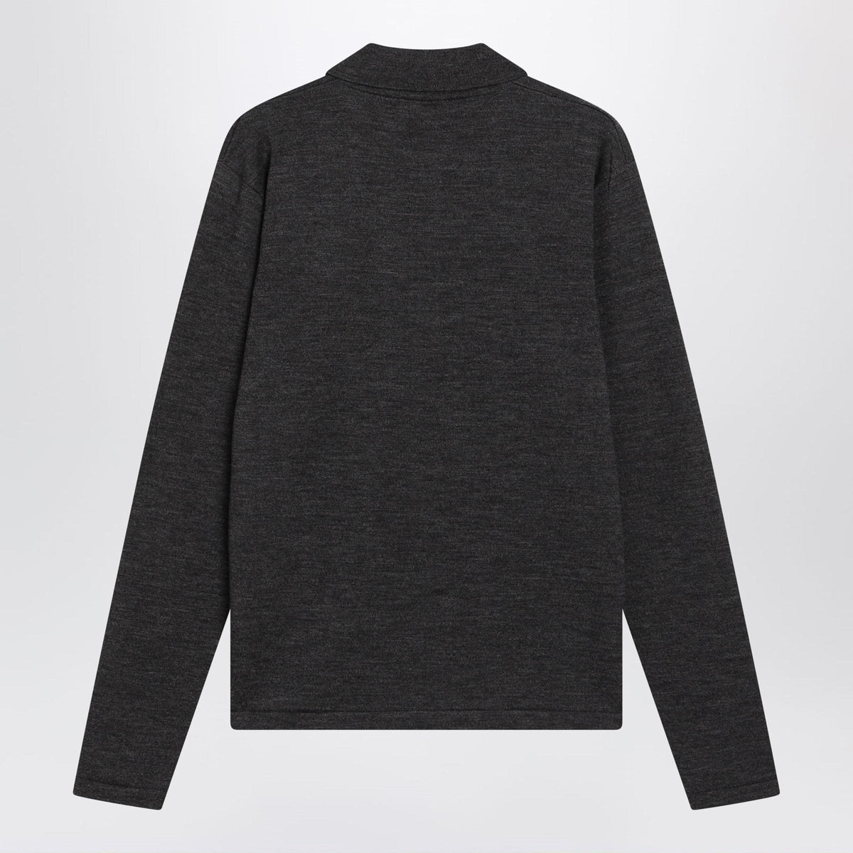 Lemaire Grey Long-Sleeve Wool Polo Shirt Men LEMAIRE