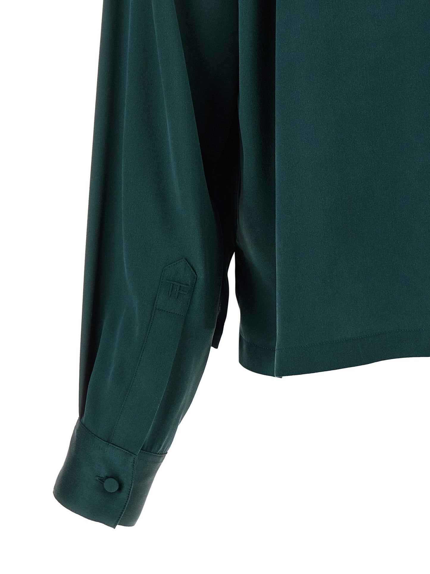 Tom Ford Women Satin Silk Polo Shirt TOM FORD