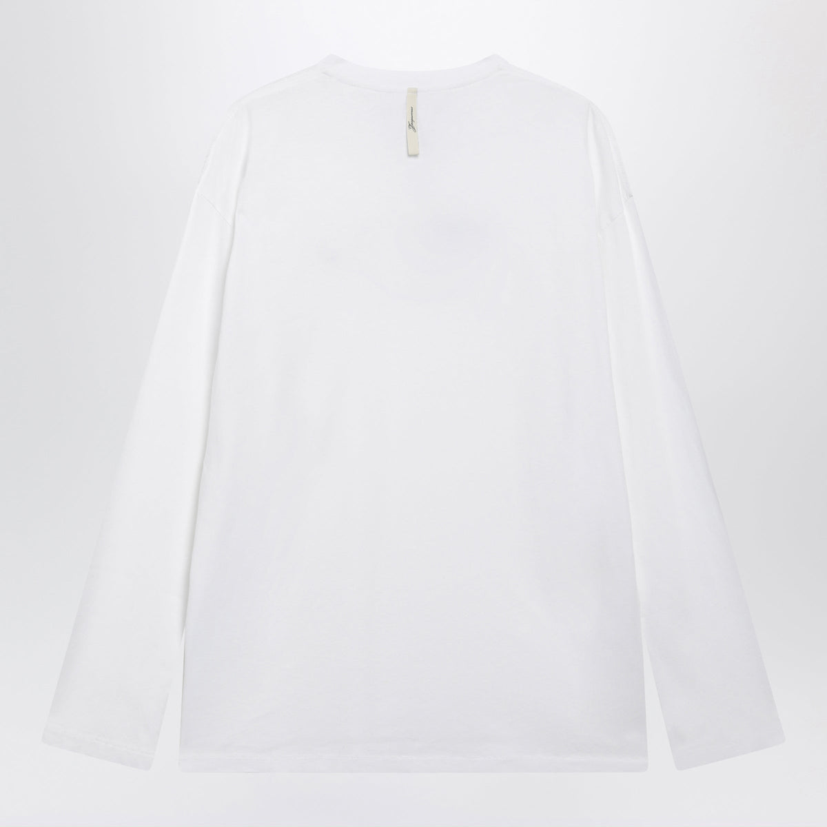 Jacquemus White Long-Sleeved T-Shirt In Organic Cotton Men JACQUEMUS