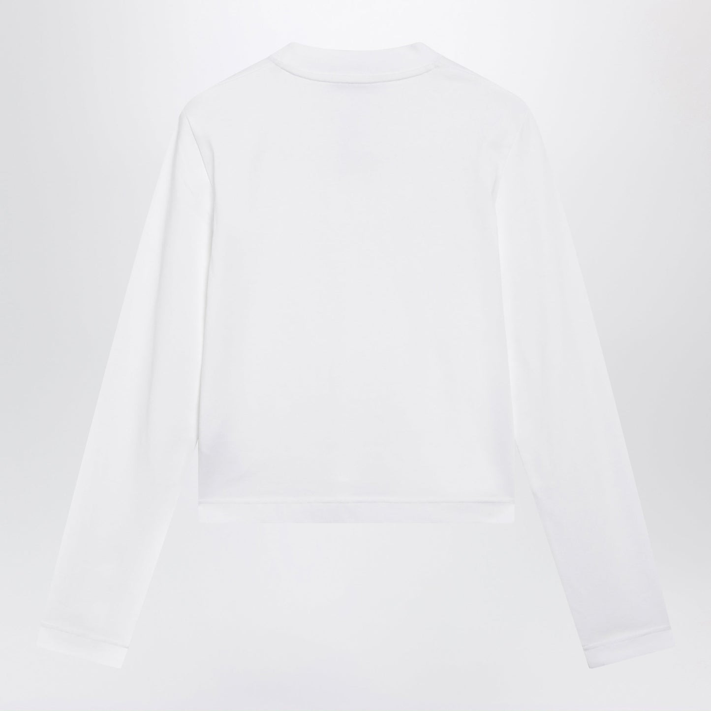 Jacquemus Le Gros Grain Long-Sleeve Stretch Cotton T-Shirt In White Women JACQUEMUS