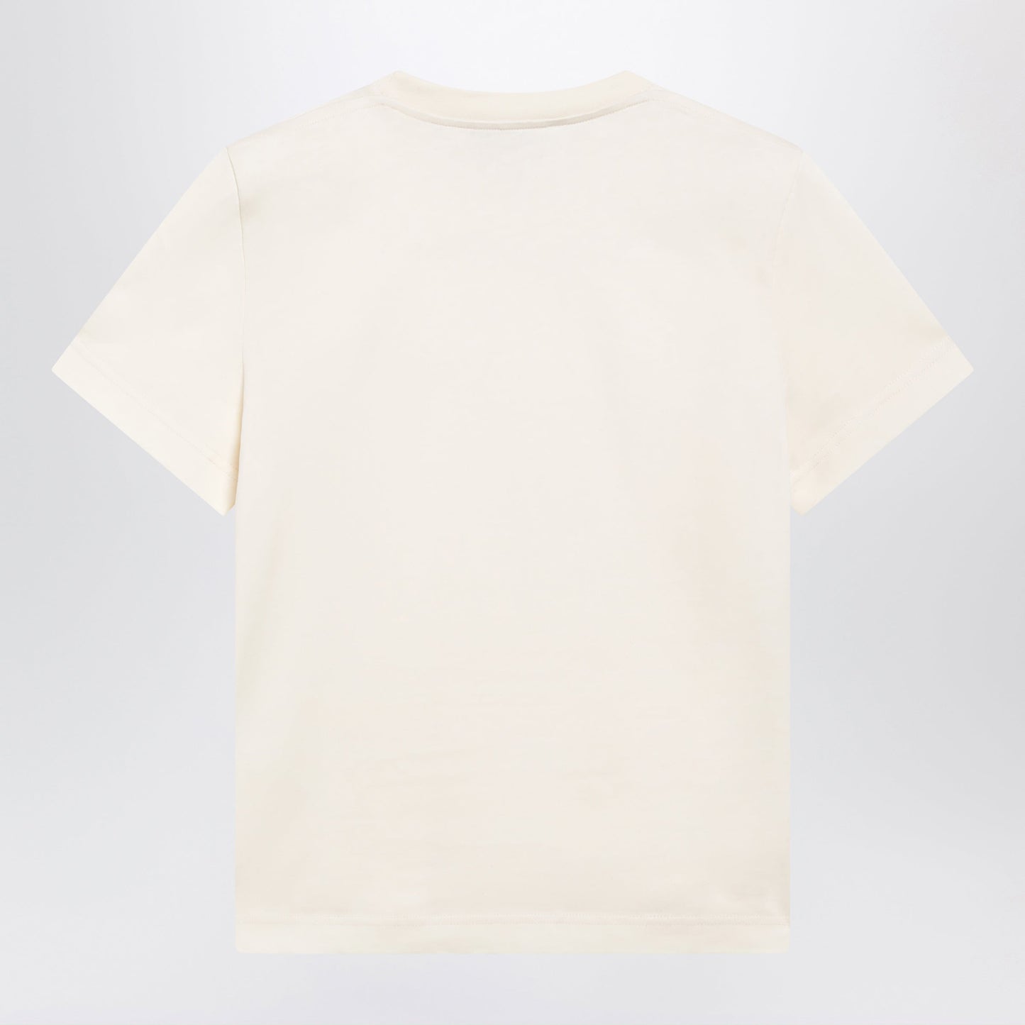Jacquemus Light Beige Fitted T-Shirt With Grosgrain Logo Women JACQUEMUS