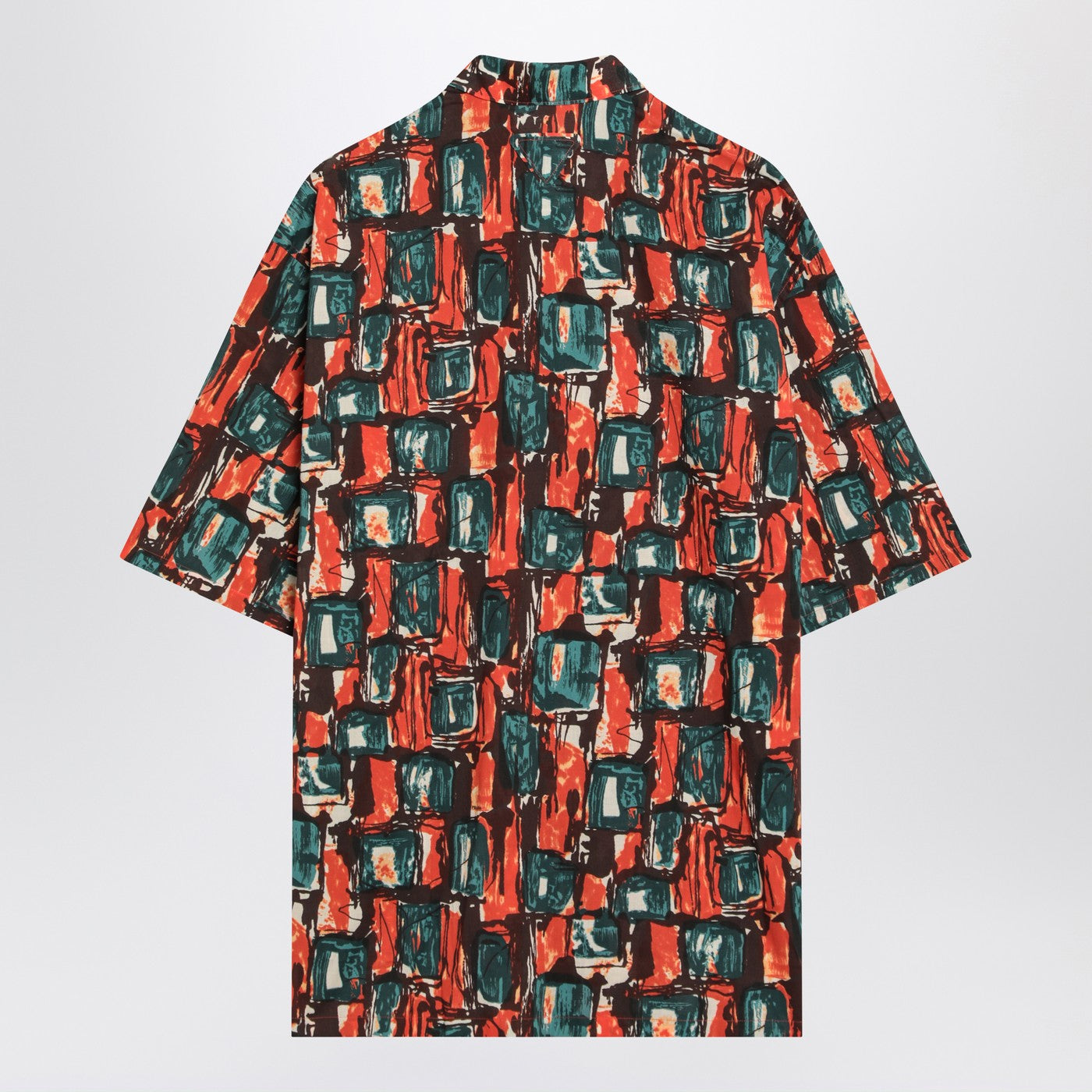 Prada Multicoloured Cotton Print Shirt Men PRADA
