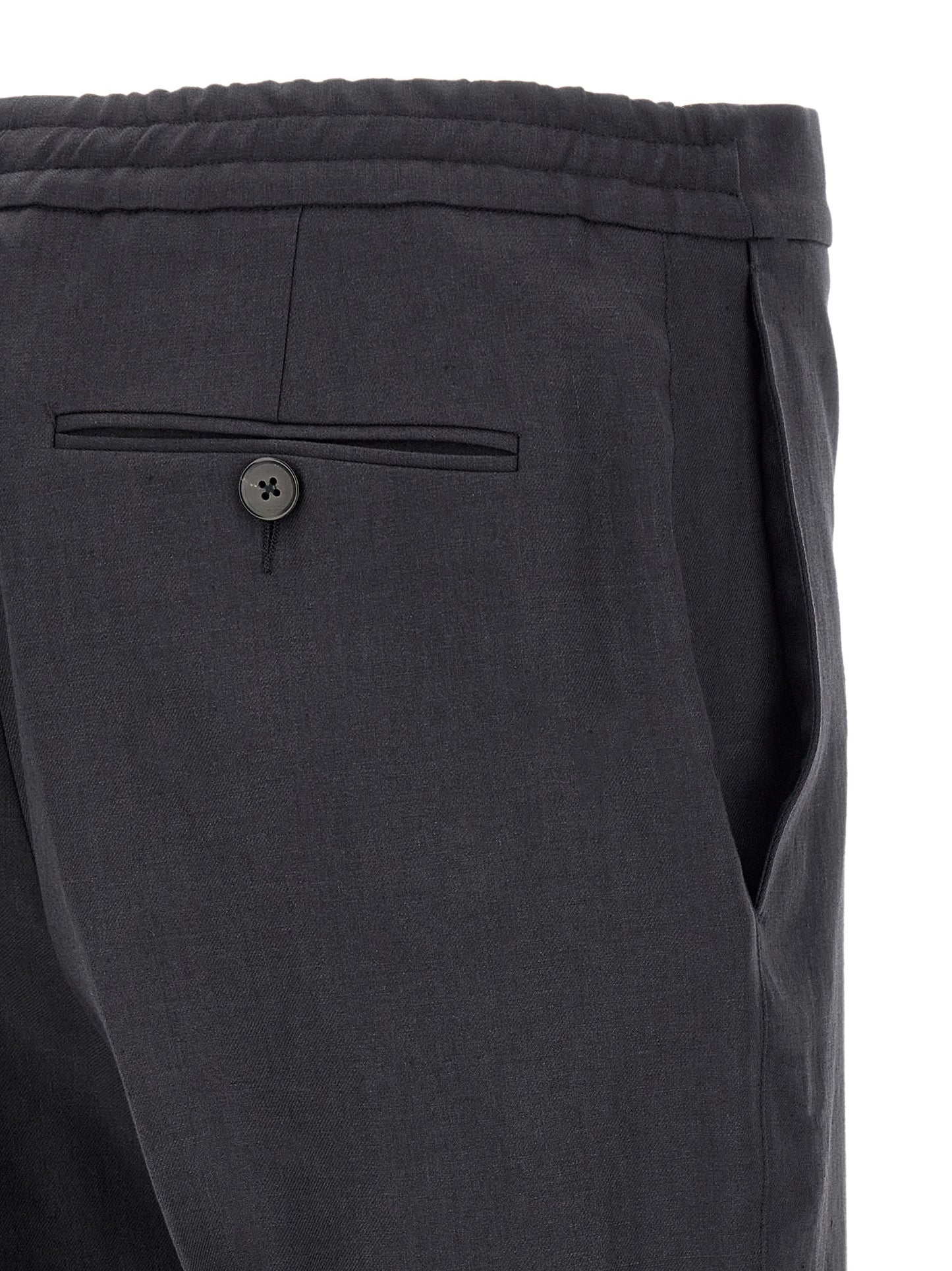 Zegna Men Linen Trousers ZEGNA