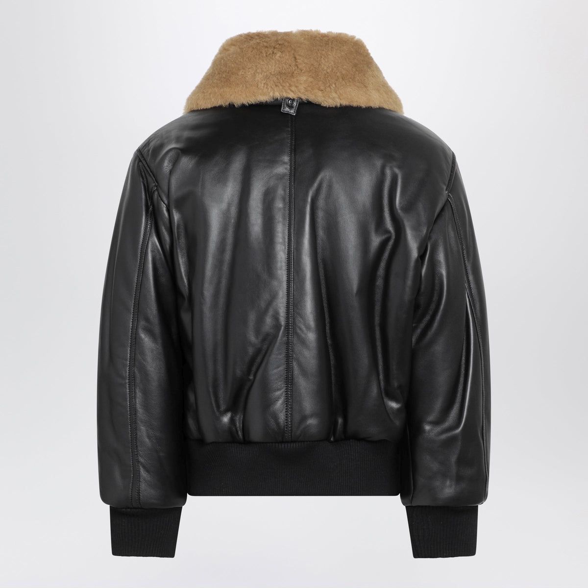 Ami Paris Black Padded Lambskin Jacket Men AMI PARIS