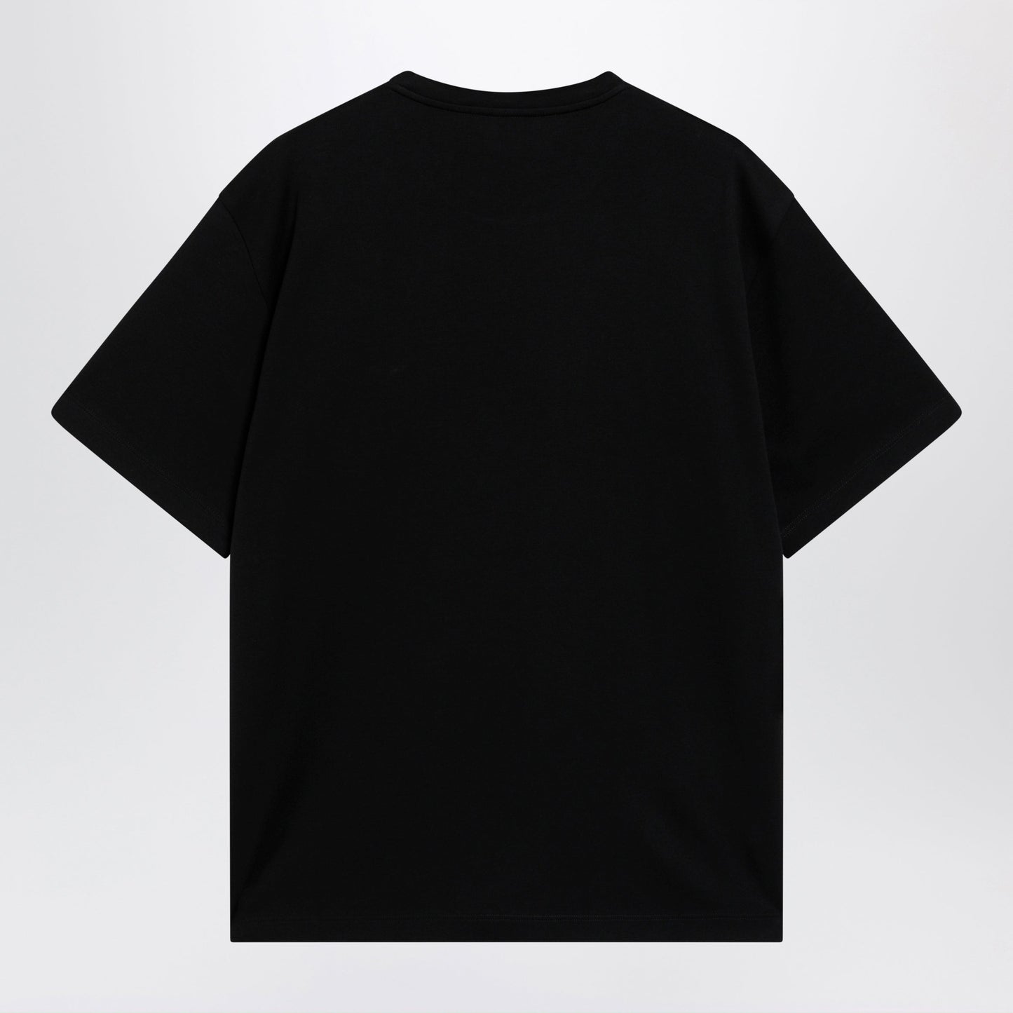 Prada Boxy Cotton Crew-Neck T-Shirt In Black Men PRADA