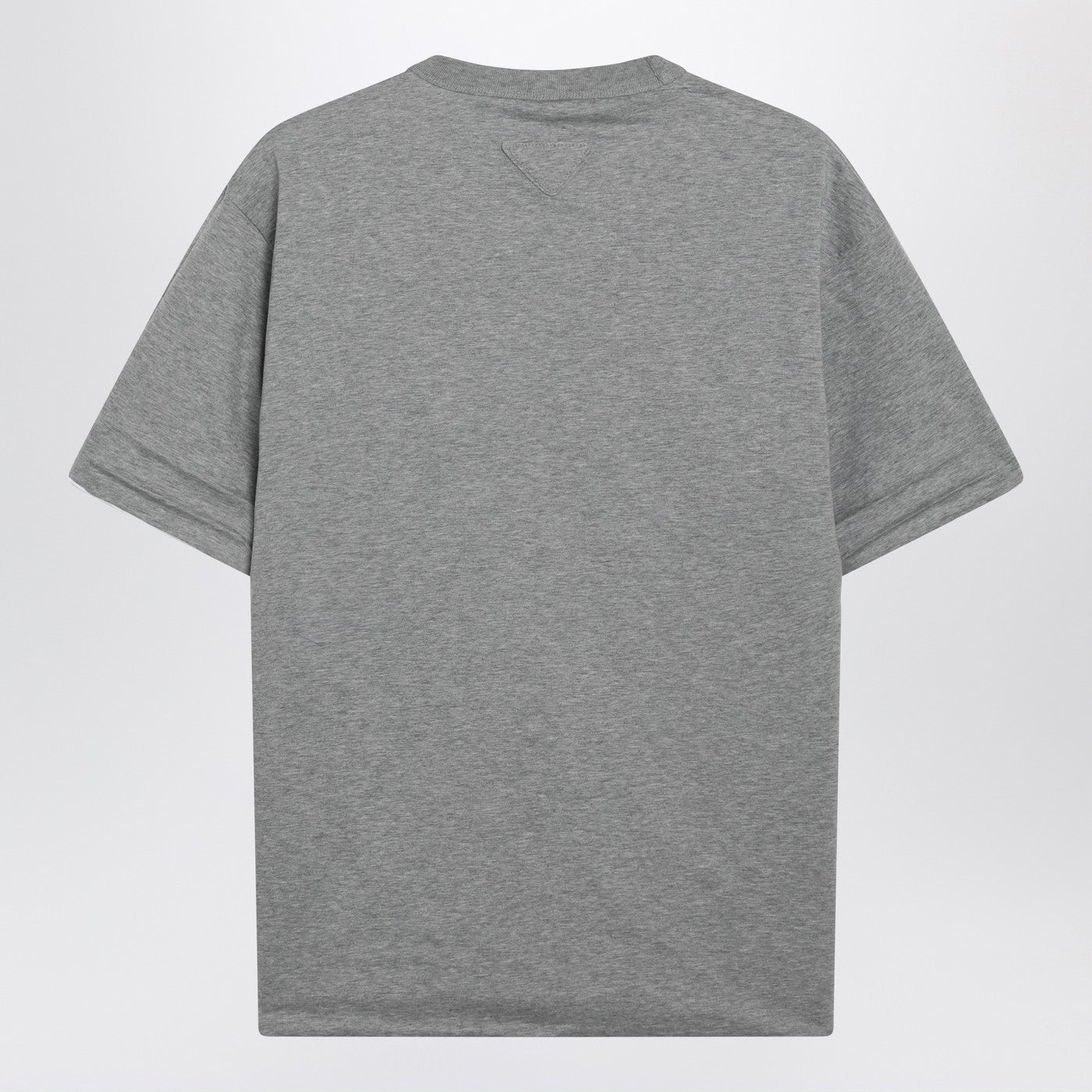 Prada Reversible White/Grey Cotton T-Shirt Men PRADA