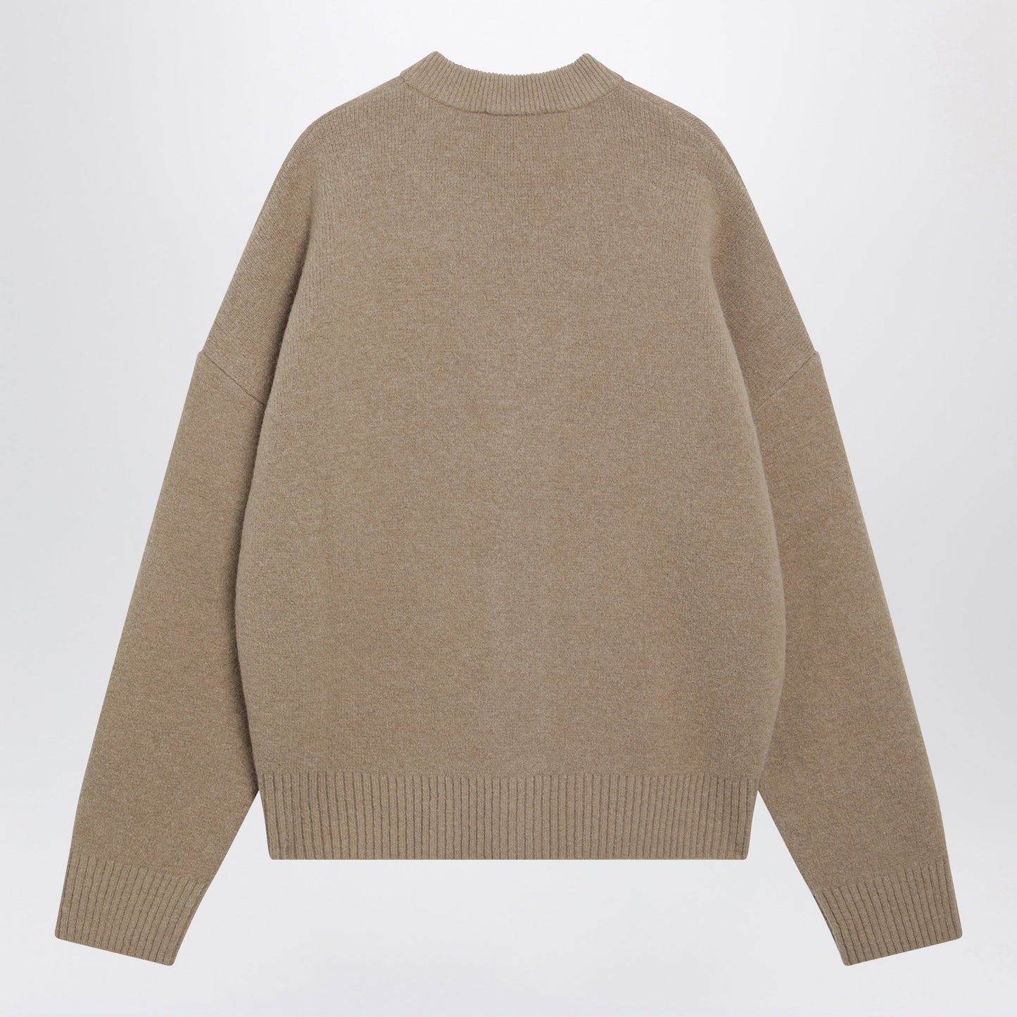 Ami Paris Beige Ami De Coeur Cardigan In Alpaca Blend Men AMI PARIS