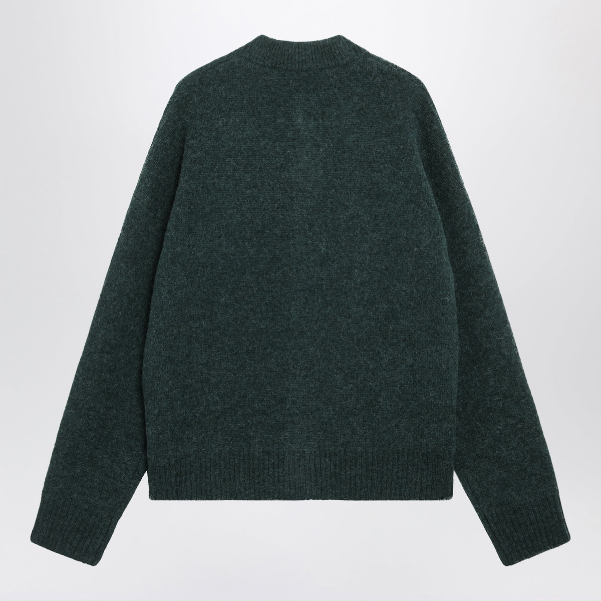 Ami Paris Bottle Green Ami De Coeur Cardigan In Wool Blend Women AMI PARIS