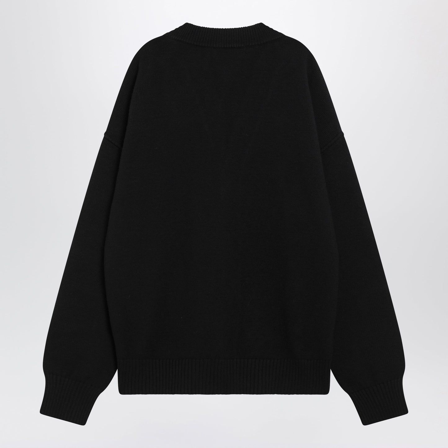 Ami Paris Black Ami De Coeur Wool Cardigan Men AMI PARIS