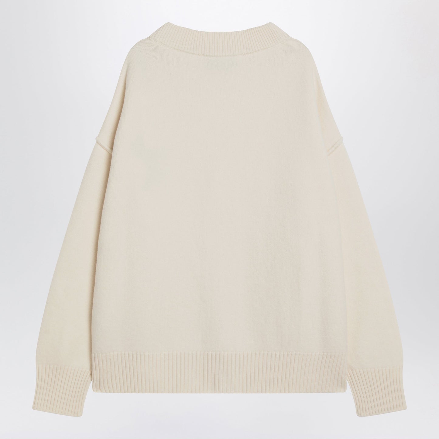 Ami Paris White Ami De Coeur Wool Cardigan Men AMI PARIS