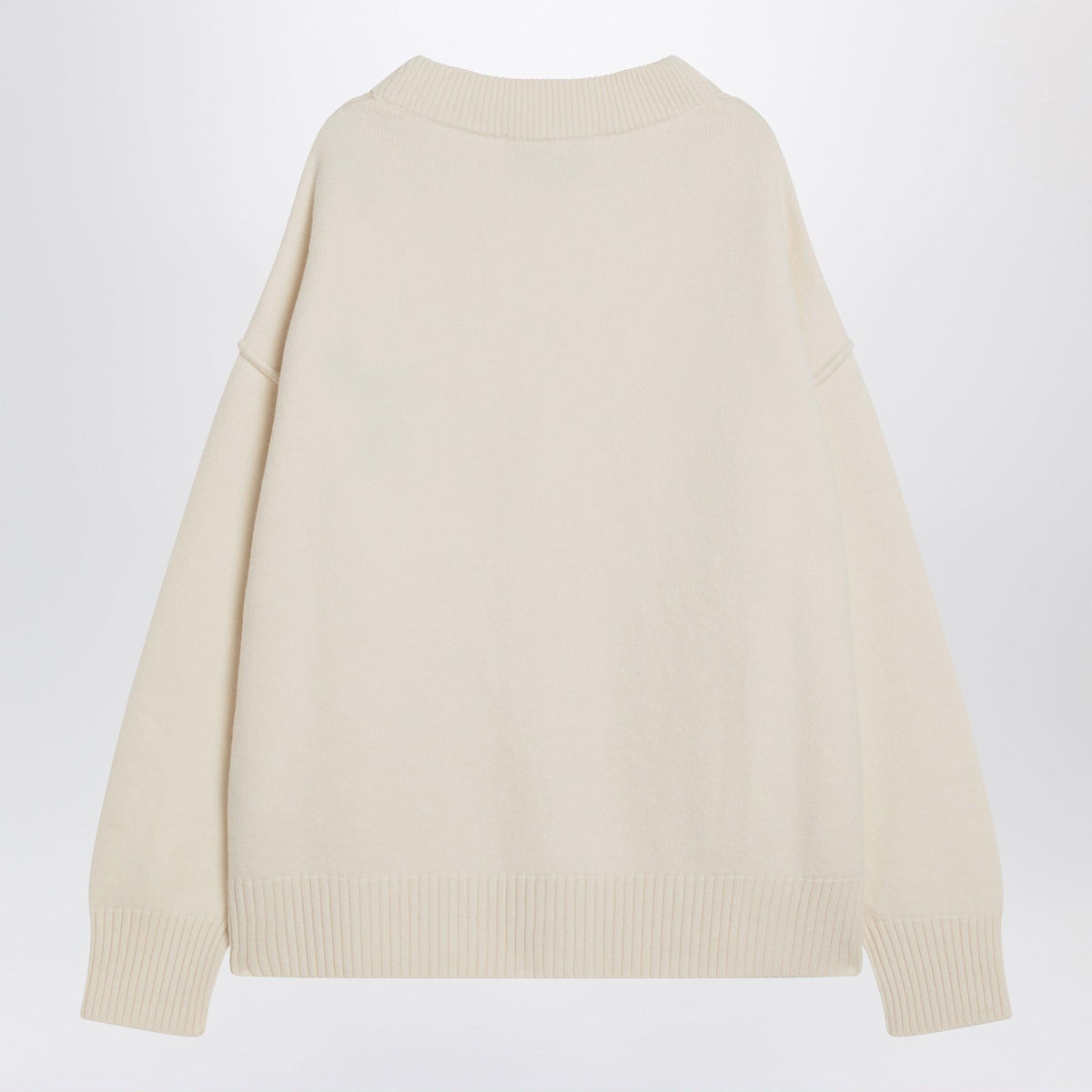 Ami Paris White Ami De Coeur Wool Cardigan Men AMI PARIS