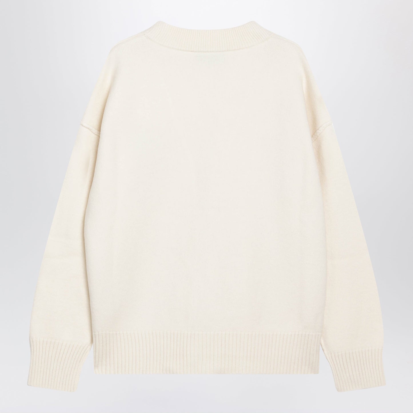 Ami Paris Ami De Coeur White Wool Cardigan Men AMI PARIS