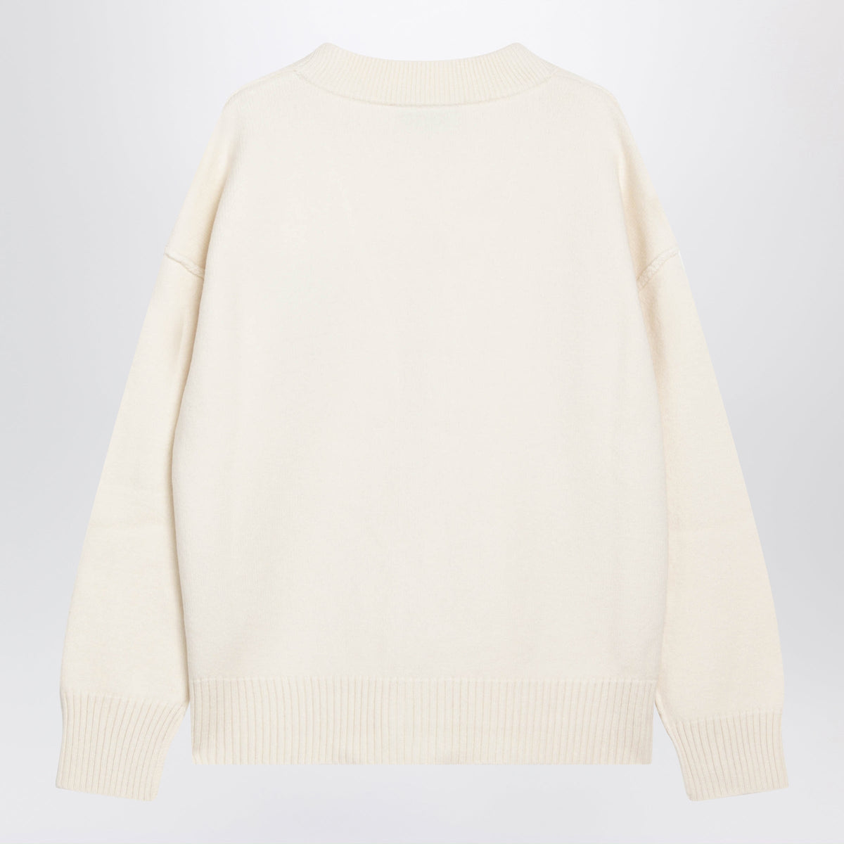 Ami Paris Ami De Coeur White Wool Cardigan Men AMI PARIS