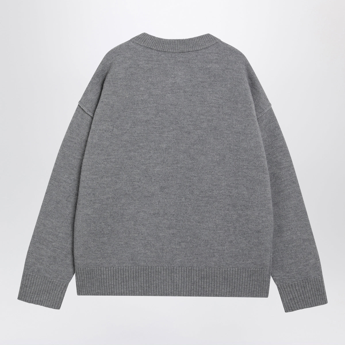 Ami Paris Grey Ami De Coeur Cardigan Men AMI PARIS