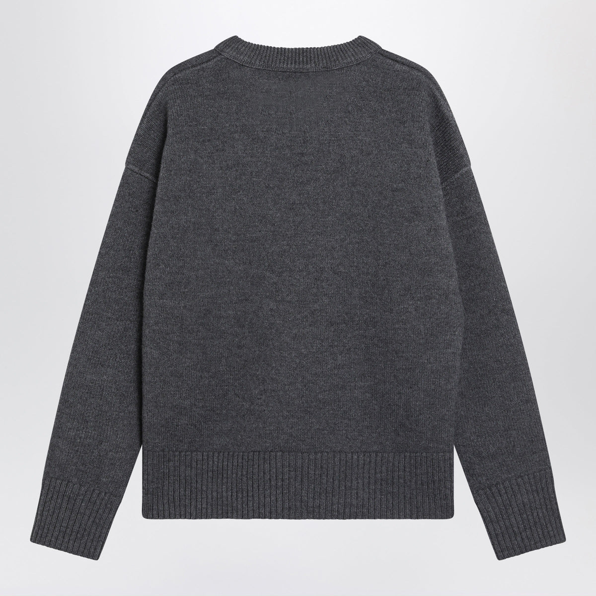 Ami Paris Dark Grey Ami De Coeur Sweater Men AMI PARIS