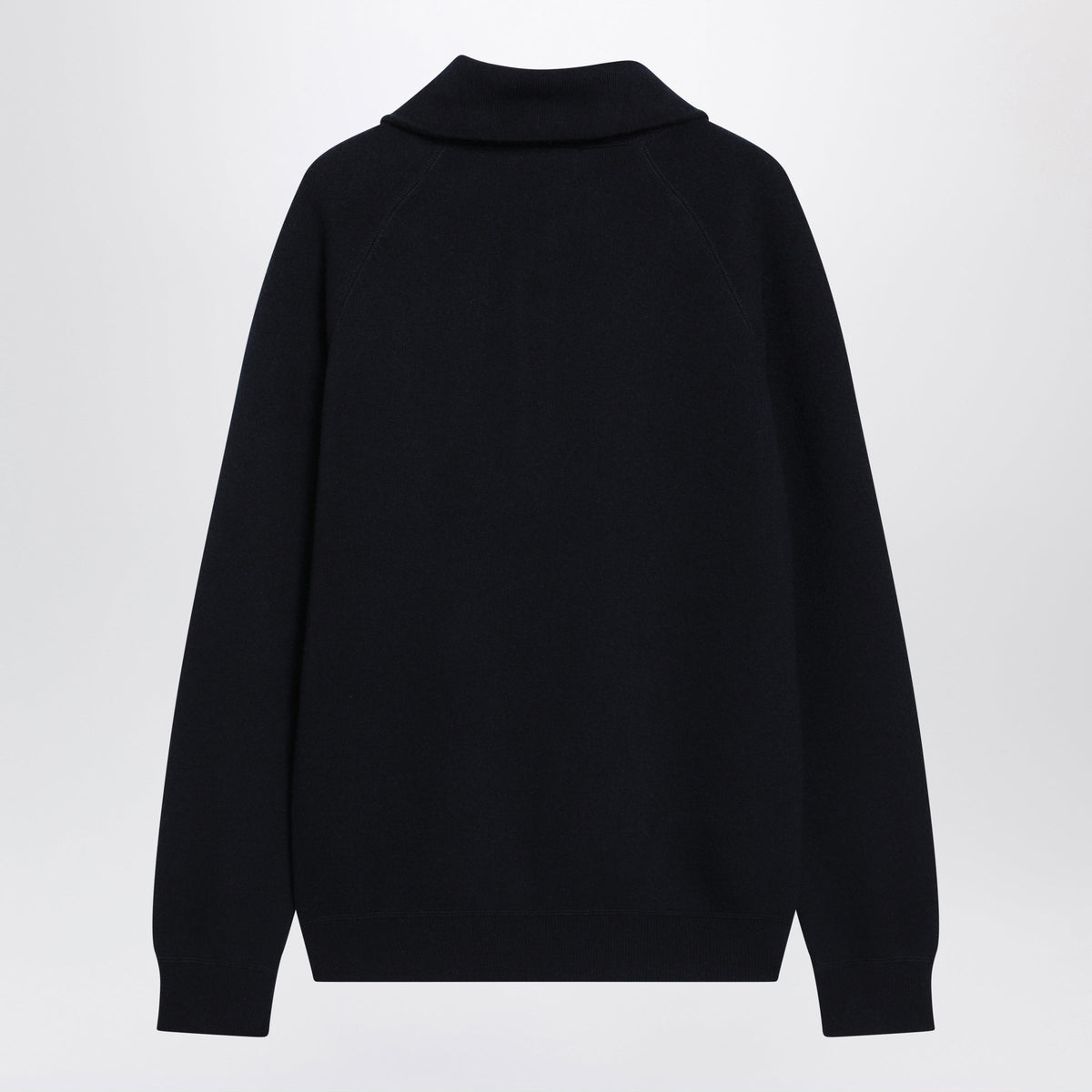 Prada Blue Wool And Cashmere Polo Shirt Men PRADA