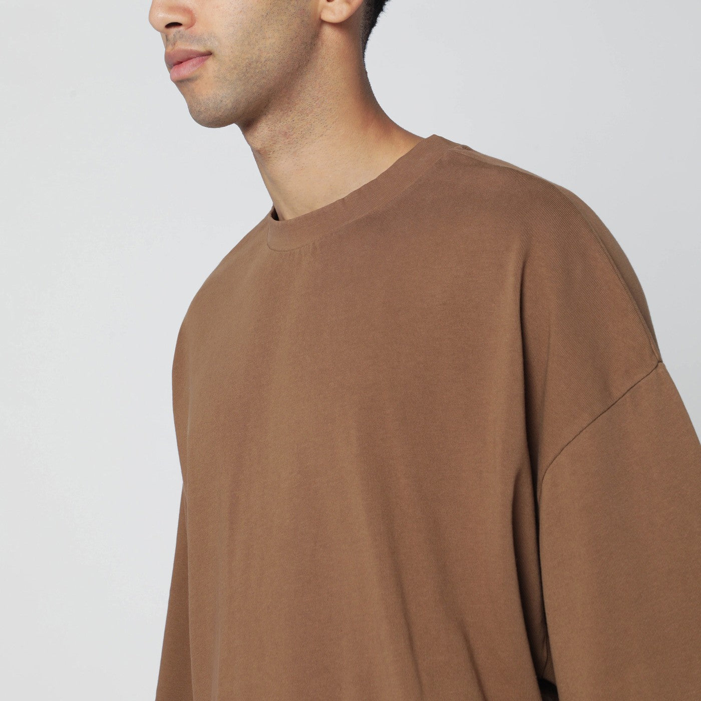 Entire Studios Brown Boxy T-Shirt Men Entire Studios