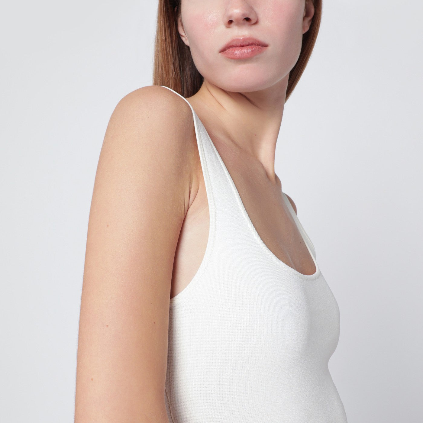 Entire Studios White Viscose-Blend Top Women Entire Studios
