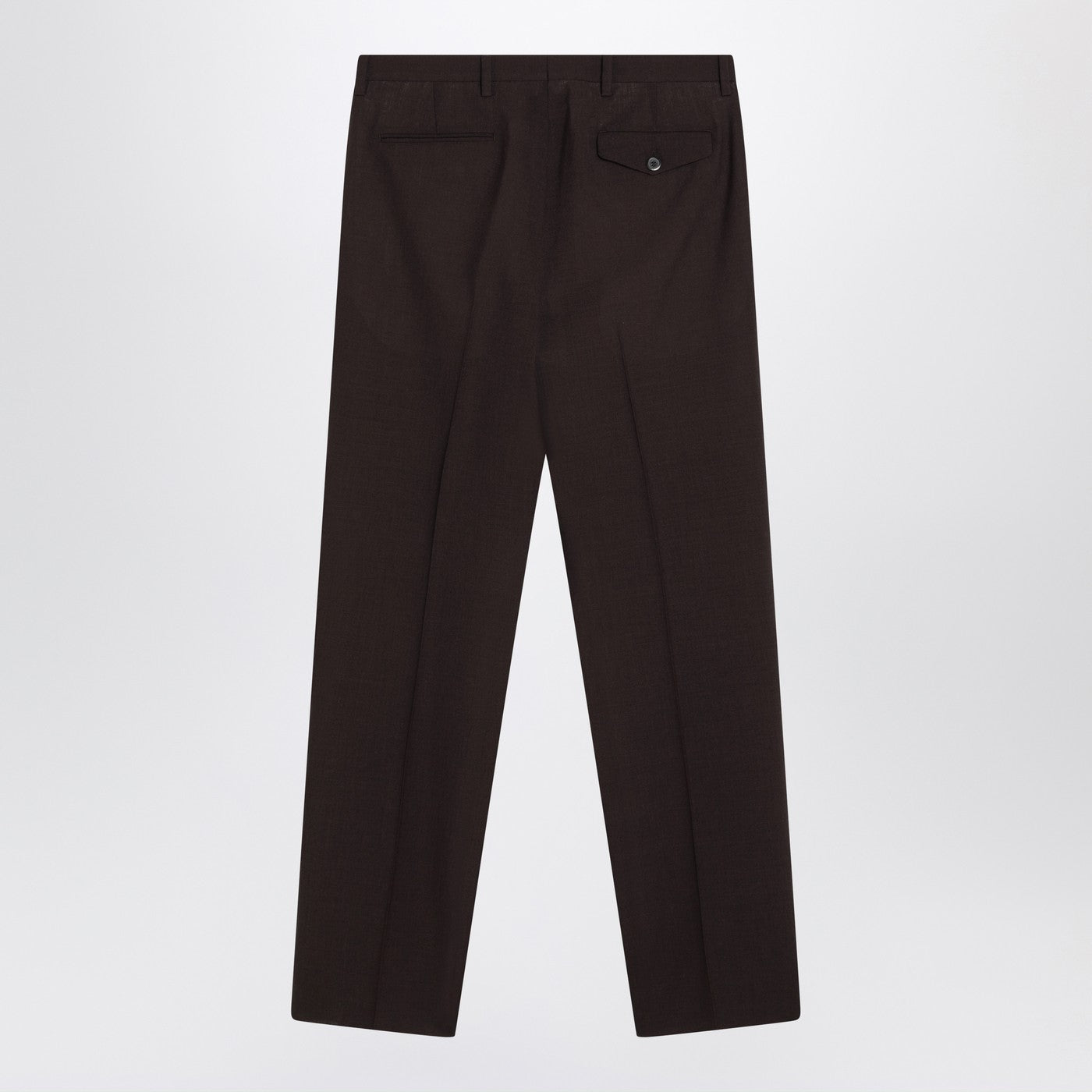 Prada Brown Wool Trousers Men PRADA