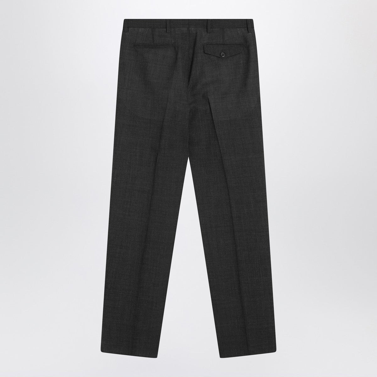 Prada Anthracite Grey Wool Trousers Men PRADA